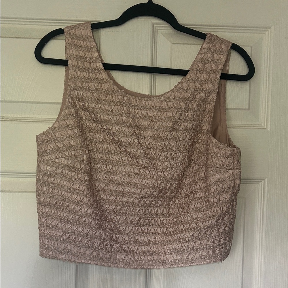 Cache Textured Blush Tank Top